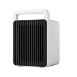 Mini Aeroterma, Vivimall, Mini Radiator Electric, Putere 900 W, Buton cu 2 Trepte de Temperatura, Inchidere Automata, cu Maner de Prindere, 15x10.3x21 cm, Alb/ Negru - vivimall.ro