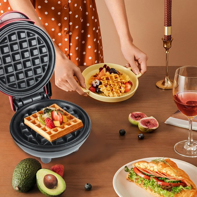 Mini aparat vafe multifunctional casa | CrispJoy - vivimall.ro