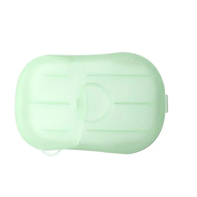 Mini Cutie De Sapun Din Hartie, De Unica Folosinta, Portabila, Potrivit Pentru Calatorii, 20 Buc - vivimall.ro