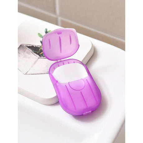 Mini Cutie de Sapun din Hartie, Vivimall, de Unica Folosinta, Portabila, Potrivit pentru Calatorii, 20 buc, Roz - vivimall.ro