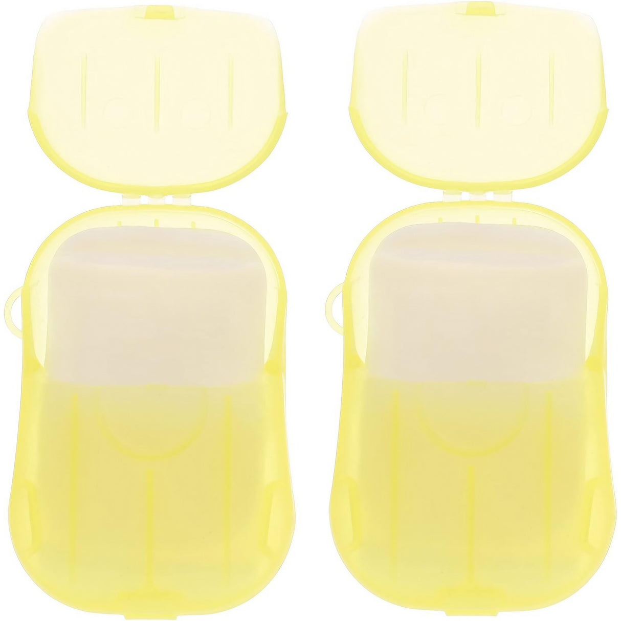 Mini Cutie de Sapun din Hartie, Vivimall, de Unica Folosinta, Portabila, Potrivit pentru Calatorii, 20 foite, Galben - vivimall.ro
