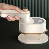 Mini Fier de Calcat, Vivimall, Pliabil si Portabil, Calcare Verticala/Orizonala, cu Abur, 50 ml, 40W, 10.5 x 12 cm, Alb - vivimall.ro