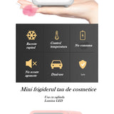 Mini Frigider Cosmetice, Dublă Funcție De Încălzire, Răcire, Portabil, 8L - vivimall.ro