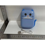 Mini Imprimanta Foto Portabila, Incarcare Usb, Bluetooth, Print , Albastru - vivimall.ro