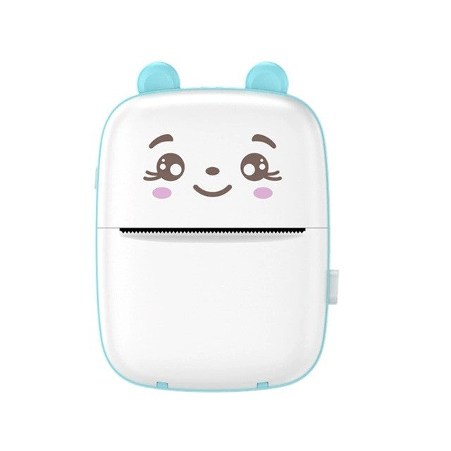 Мини преносим фотопринтер, USB зареждане, Bluetooth, бял