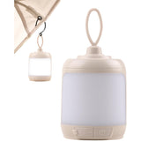 Mini Lampa LED de Camping, Vivimall, pentru Aer Liber, Reincarcabila USB Type C, 3 Trepte de Lumina, Portabila, 13.8 x 6.5 cm, 5V, Alb - vivimall.ro