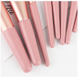 Mini Set Portabil 8 Pensule De Machiaj Cu Husa - vivimall.ro