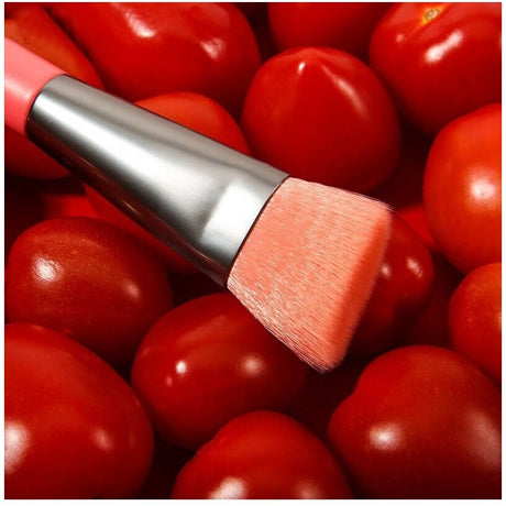 Mini Set Portabil 8 Pensule pentru Machiaj Vivimall, Super Soft, Makeup Profesional/Incepatori, Maner Ergonomic, Gentuta Depozitare Inclusa, Portocaliu - vivimall.ro