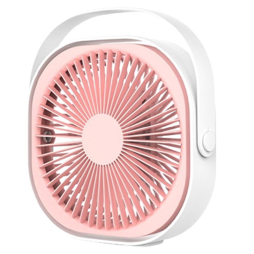 Мини настолен вентилатор с USB, въртене на 360 градуса, 3 скорости, 1500 Ma, 13.5 X 12.8