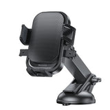 Suport Multifunctional pentru Telefon, Flippy, Car Holder, Suport Rotativ pentru Telefon cu Ventuza si Prindere pe Parbriz sauu Bord, 19 x 10 x 9 cm, Negru- - vivimall.ro