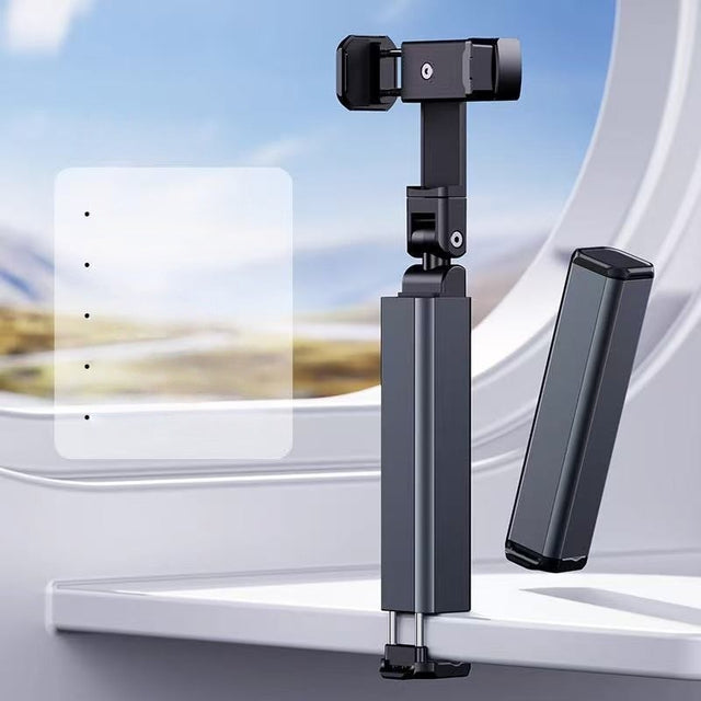 Suport pentru Telefon Mobil, Vivimall, pentru Calatorie, Pliabil, Portabil, Rotativ, Telescopic, Negru - vivimall.ro