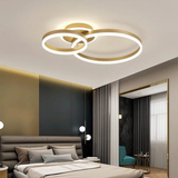 Lustra Led Cu Telecomanda Elisabeth, 2 Cercuri, Lumina Rece/Calda/Neutra, Dimabila - vivimall.ro