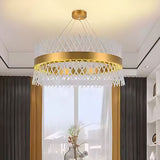 Candelabru Cristal Alhambra Magno, Led, Diametru 60Cm, Lumina Calda/Rece/Neutra, Dimabil, Inaltime Reglabila - vivimall.ro