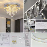 Candelabru Led Erico Rotund, Lumina Rece/Calda/Neutra, Cristal - vivimall.ro