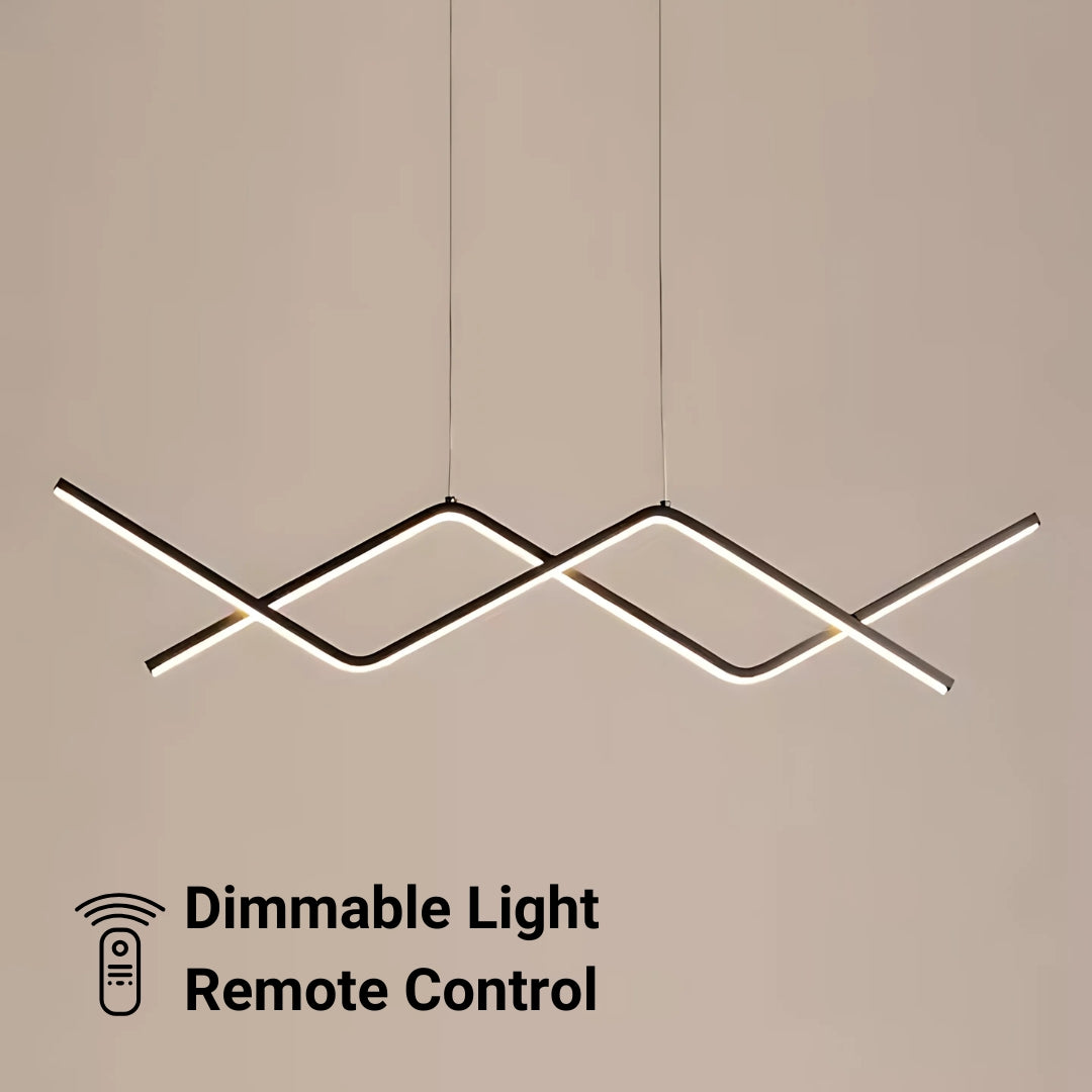 Lustră LED Suspendată Zigzag Dimabilă | ZigzagLED - vivimall.ro