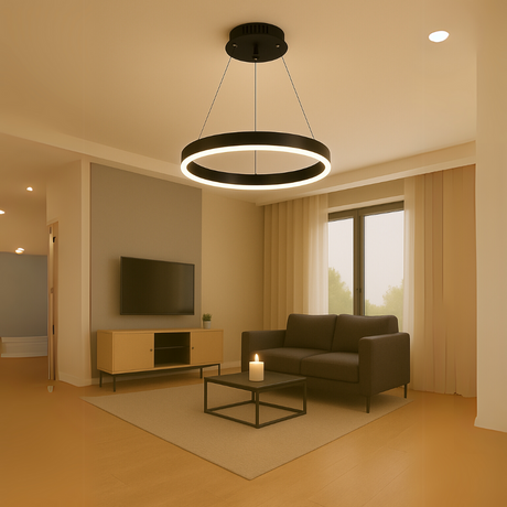 Lustră LED Anina 1 Cerc | LuxLight - vivimall.ro