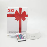 Lampa LED decorativa, Vivimall, 3D, Ursulet si Semiluna, cu telecomanda, doua moduri de alimentare USB si baterii, 20 cm inaltime, din material acril si lumina multicolora, alb - vivimall.ro