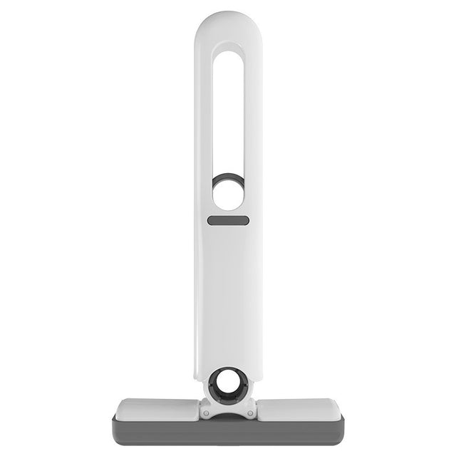 Mop de Mana Vivimall, Mini-Portabil, cu Sistem de Stoarcere, Dispozitiv de Curatat Manual, cu Burete Absorbant, din PVA, 29.5 x 15.5 cm, 3 Rezerve, Alb - vivimall.ro