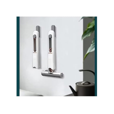 Mop de Mana Vivimall, Mini-Portabil, cu Sistem de Stoarcere, Dispozitiv de Curatat Manual, cu Burete Absorbant, din PVA, 29.5 x 15.5 cm, 2 Rezerve, Alb - vivimall.ro