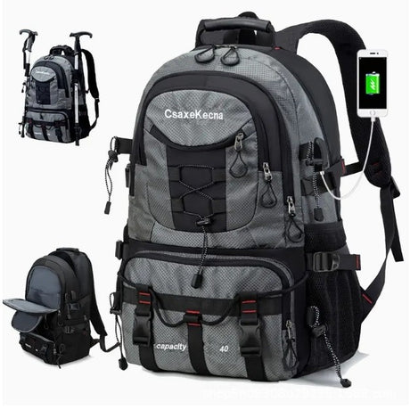 Rucsac Multifunctional De Alpinism, Capacitate 36-55 L, De Calatorie, Impermeabil, Slot Usb Incarcare Telefon, Bretele Reglabile, 52 X 34 X 19 Cm - vivimall.ro