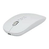 Mouse Wireless Reincarcabil, Flippy, Compatibil Windows/macOS, Bluetooth 5.1 + 2.4GHz, Silentios, DPI 800/1200/1600, Alb - vivimall.ro