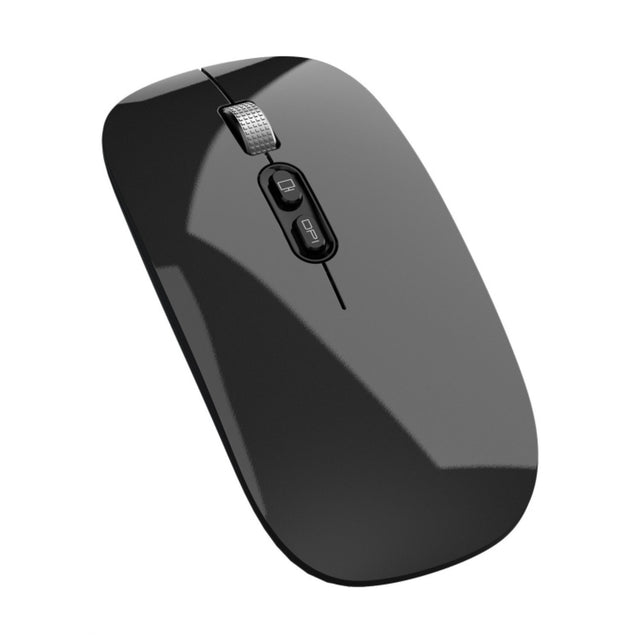 Mouse Wireless Reincarcabil, Flippy, Compatibil Windows/macOS, Bluetooth 5.1 + 2.4GHz, Silentios, DPI 800/1200/1600, Negru - vivimall.ro