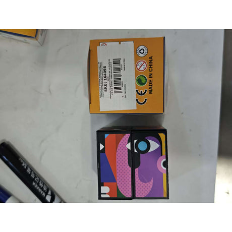 Jucarie Interactiva, Flippy, 3D Cub Rubik, Diferite Forme, Anti-stress, Abstract, Multicolor