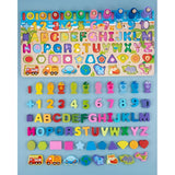Joc  Educativ Montessori, Flippy, Tabla Logaritmica 6 in 1 din Lemn, Puzzle 3D Litere si Cifre, Vehicule si Forme Geometrice, Stivuire Inele, Dezvoltarea Motricitatii si a Logicii, 45.5 x 22 cm, Multicolor - vivimall.ro