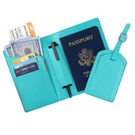 Portofel Pentru Pasaport Si Cardur Bleu | TravelMate - vivimall.ro