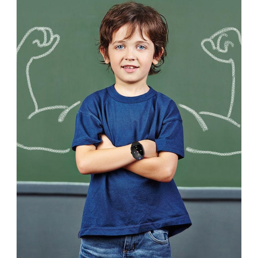 Ceas Smartwatch Flippy, Pentru Copii, Model Y36, cu Functie Telefon, 4G, Localizare LBS, Istoric Traseu, Monitorizare Spion, Apel Video, Rezistent la Apa, Negru - vivimall.ro