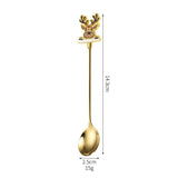 Set 4 Lingurite, Flippy, Tema Craciun, Model Carry The Merry, 4 Modele, din Otel Inoxidabil, 19.5 x 16 x 2 cm, Multicolor - vivimall.ro