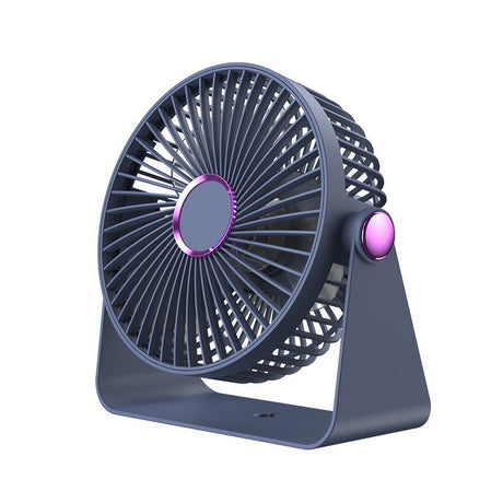 Ventilator 2In1, De Masa/De Perete, Incarcare Usb, 3.7 V, 4.5 W, 1200 Mah, 17.5 X 17 X 7.6 Cm, Albastru Fumuriu - vivimall.ro