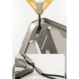 Husa de Protectie Armor Metal Compatibila cu iPhone 15 Pro, Vivimall, Antizgariere, Antisoc, Protectie Supraincalzire, Gri Metalizat - vivimall.ro
