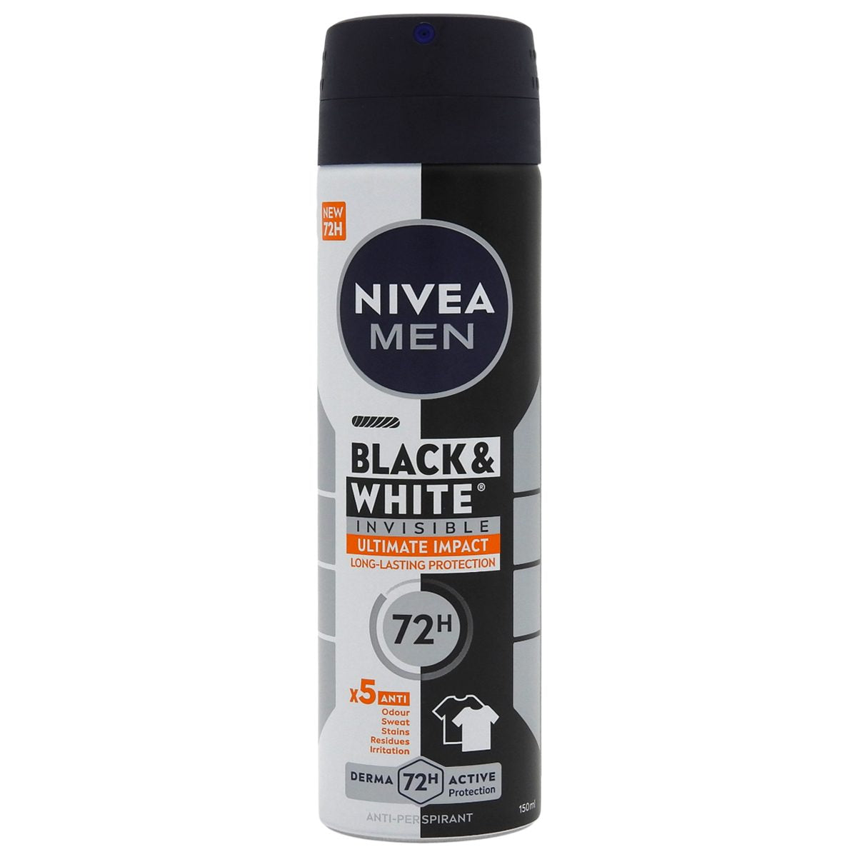 Antiperspirant Deo Spray, NIVEA,  Ultimate Impact, 150 ml - vivimall.ro