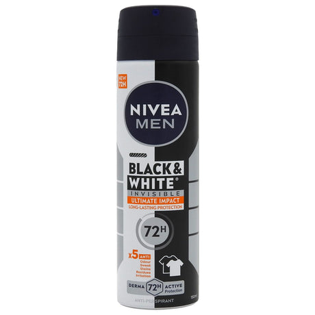 Antiperspirant Deo Spray, NIVEA,  Ultimate Impact, 150 ml - vivimall.ro