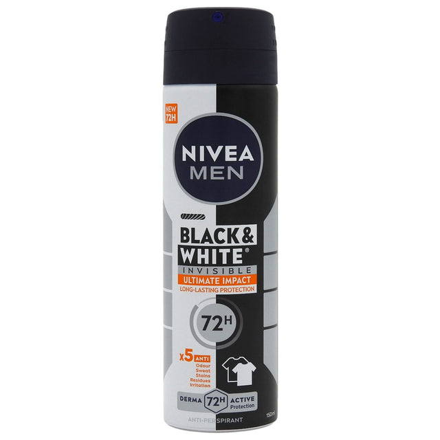 Antiperspirant Deo Spray, NIVEA,  Ultimate Impact, 150 ml - vivimall.ro