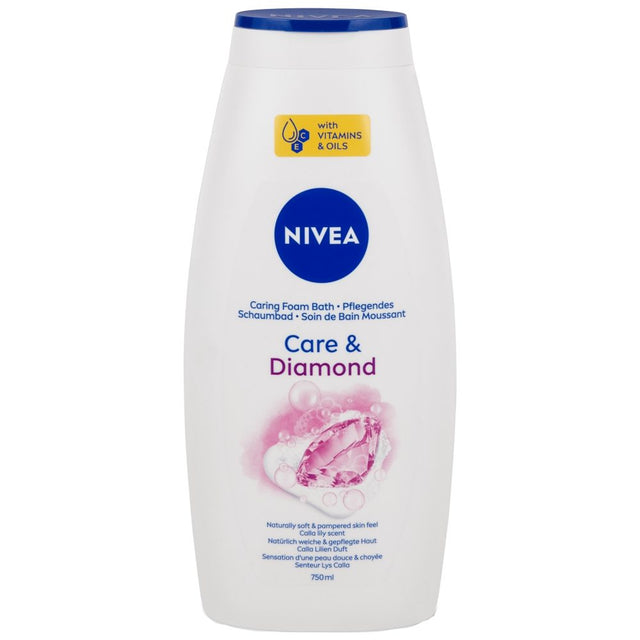 Gel de Dus Spumant de Baie, NIVEA, Care Diamond, 750 ml - vivimall.ro