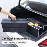 Organizator Portbagaj Auto Pliabil, Flippy, Cutie Depozitare Multifunctionala, Material Textil Non Woven, 50 x 17 x 24 cm, Negru - vivimall.ro