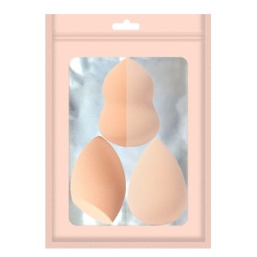 Комплект от 3 гъби за грим в цвят телесен | NudeSpo