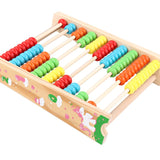 Numaratoare Vivimall, din Lemn, Vopsea Ecologica, 10 Siruri x 10 Margele, 4-6 Ani, 24.5 x 20.5 cm, Multicolor - vivimall.ro