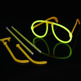 Ochelari Decorativi, Vivimall, din Plastic, Fluorescenti, Accesoriu Petrecere, Galben - vivimall.ro