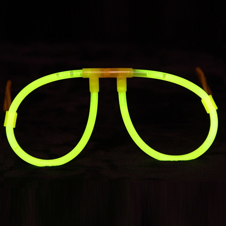 Ochelari Decorativi, Vivimall, din Plastic, Fluorescenti, Accesoriu Petrecere, Galben - vivimall.ro