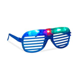 Ochelari de Petrecere cu LED, Vivimall, Model Grilaj, din Plastic, 3 Moduri de Iluminat, Marime Universala, Multicolor - vivimall.ro