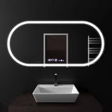 Oglinda Led Ovala, Altera Senzor Motionglow Marcello, Sistem Dezaburire, Ceas & Termometru - vivimall.ro