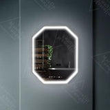 Oglinda Led Poligon, Ralya Senzor Motionglow Marcello, Sistem Dezaburire, Ceas & Termometru - vivimall.ro