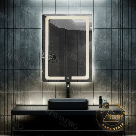 Oglinda Led Rectangulara,, Rhea Touch Marcello - vivimall.ro