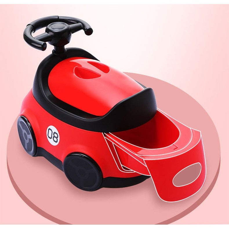 Olita Pentru Copii, +1An, Portabila, Design Masinuta Cu Capac, Model Prietenos, Non-Toxic, Compartiment Detasabil, Usor De Curatat - vivimall.ro