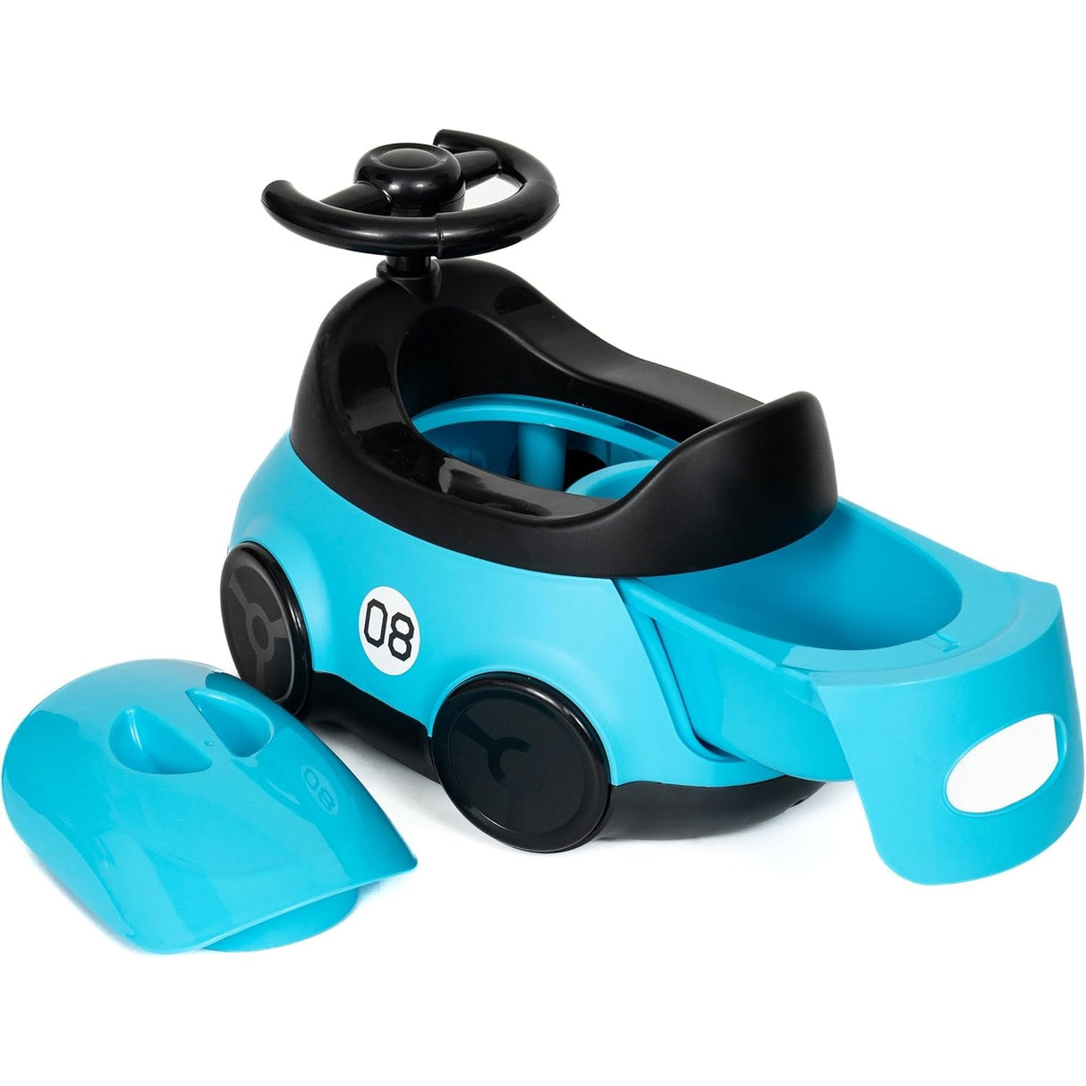 Olita Pentru Copii, +1An, Portabila, Design Masinuta Cu Capac, Model Prietenos, Non-Toxic, Compartiment Detasabil, Usor De Curatat - vivimall.ro