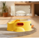 Olita Pentru Copii, +1An, Portabila, Design Ratusca, Model Prietenos, Non-Toxic, Compartiment Detasabil, Cu Maner, Usor De Curatat - vivimall.ro
