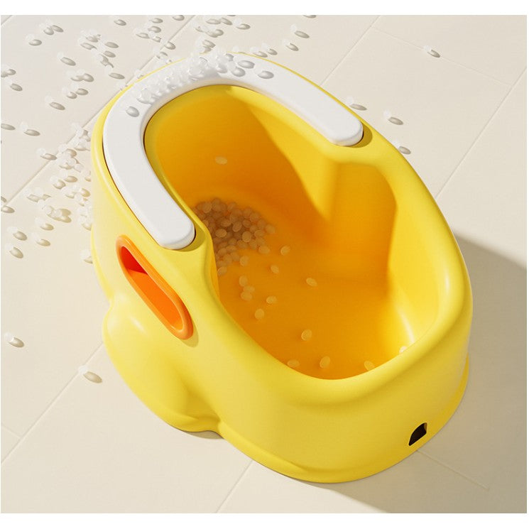 Olita Pentru Copii, +1An, Portabila, Design Ratusca, Model Prietenos, Non-Toxic, Compartiment Detasabil, Cu Maner, Usor De Curatat - vivimall.ro